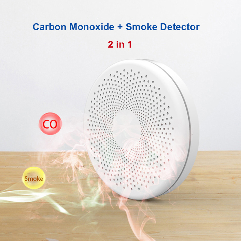 2 in 1 Version WiFi Tuya Smart - Smoke Detector Interconnected avaliação e preço