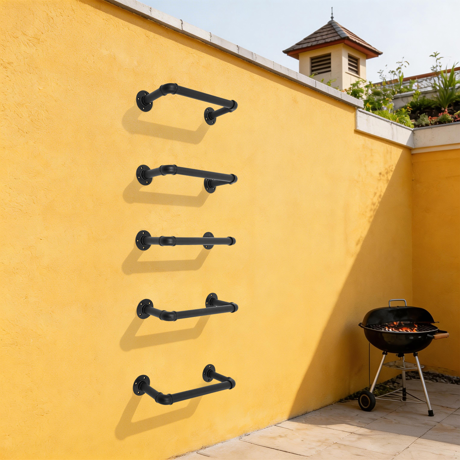 5 Pcs Wall Mounted Emergency E - Fire Escape Ladder avaliação e preço