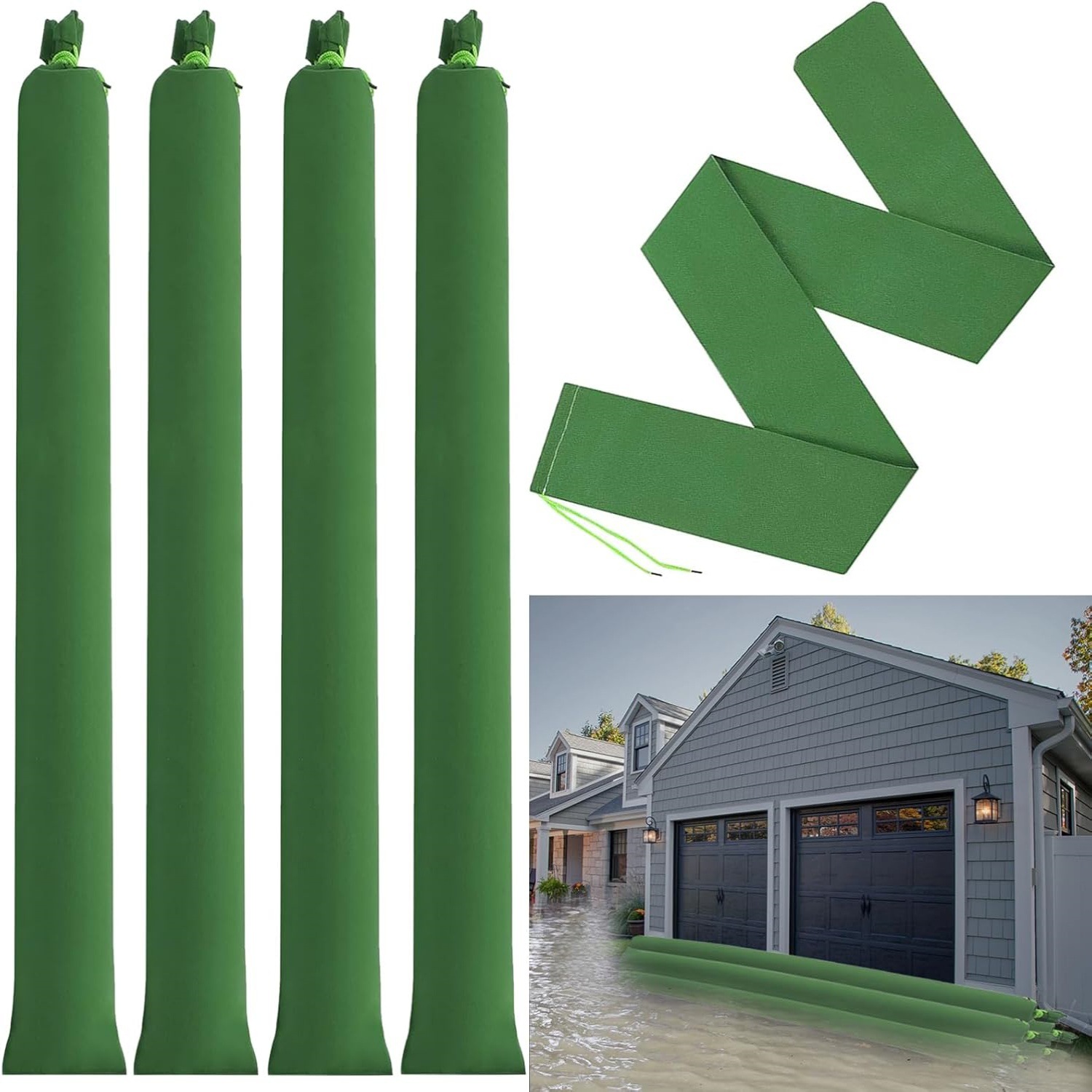 2Pcs Sand Bags Thickened Long  - Flood Barrier Bag avaliação e preço