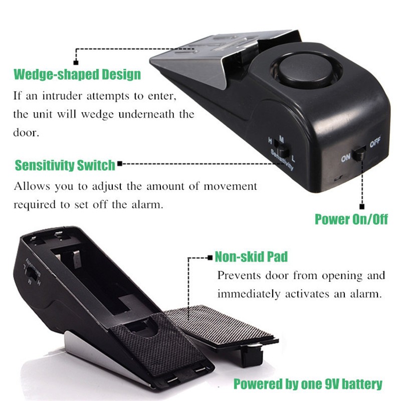 KERUI 125DB Anti-theft Burglar - Door Stop Alarm avaliação e preço