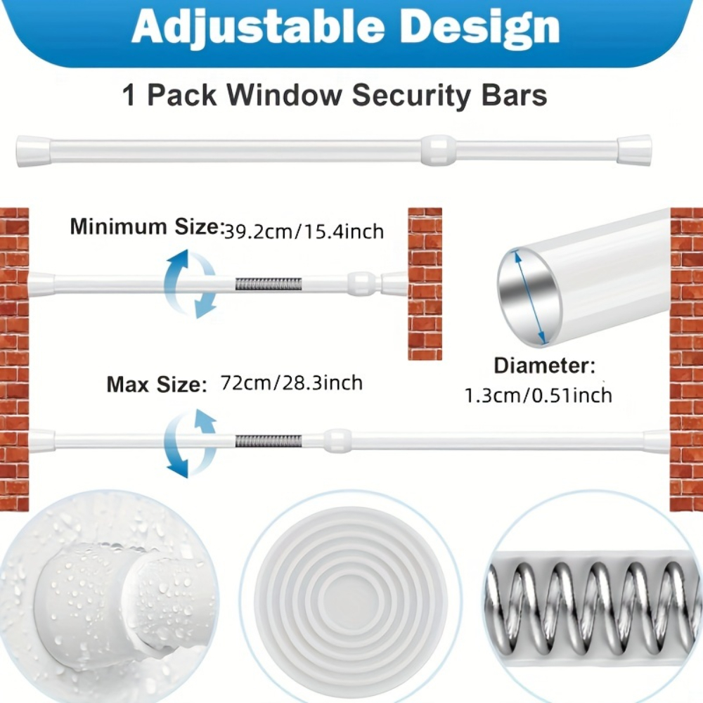 Adjustable Metal Window & Door - Window Lock Bar avaliação e preço