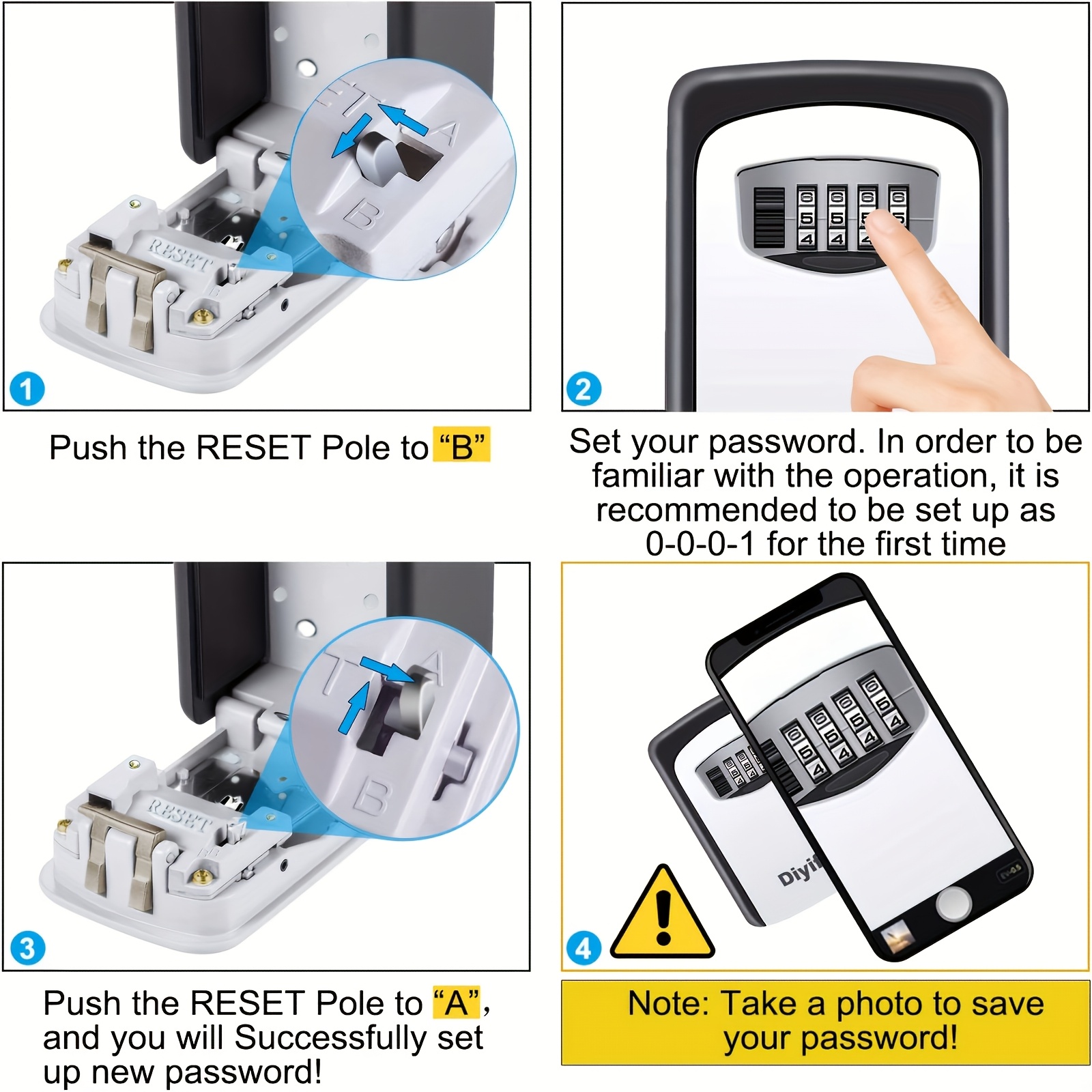 1pc Ultra-Secure Safety Key Bo - Lockbox Key Secure avaliação e preço
