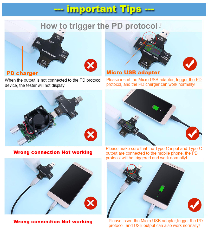 8.0A USB Tester DC Type-C PD D - Co Detector Plug avaliação e preço