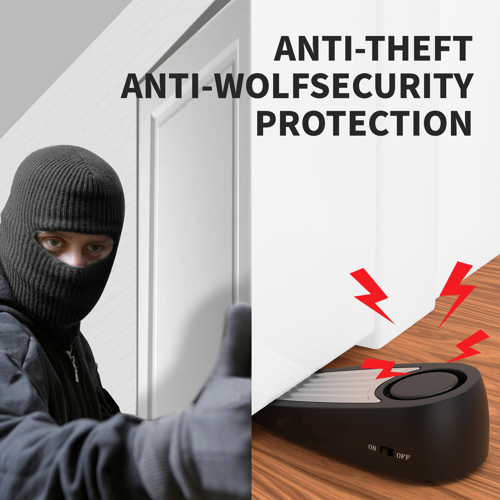Wireless 130dB Door Stop Alarm - Door Stop Alarm avaliação e preço
