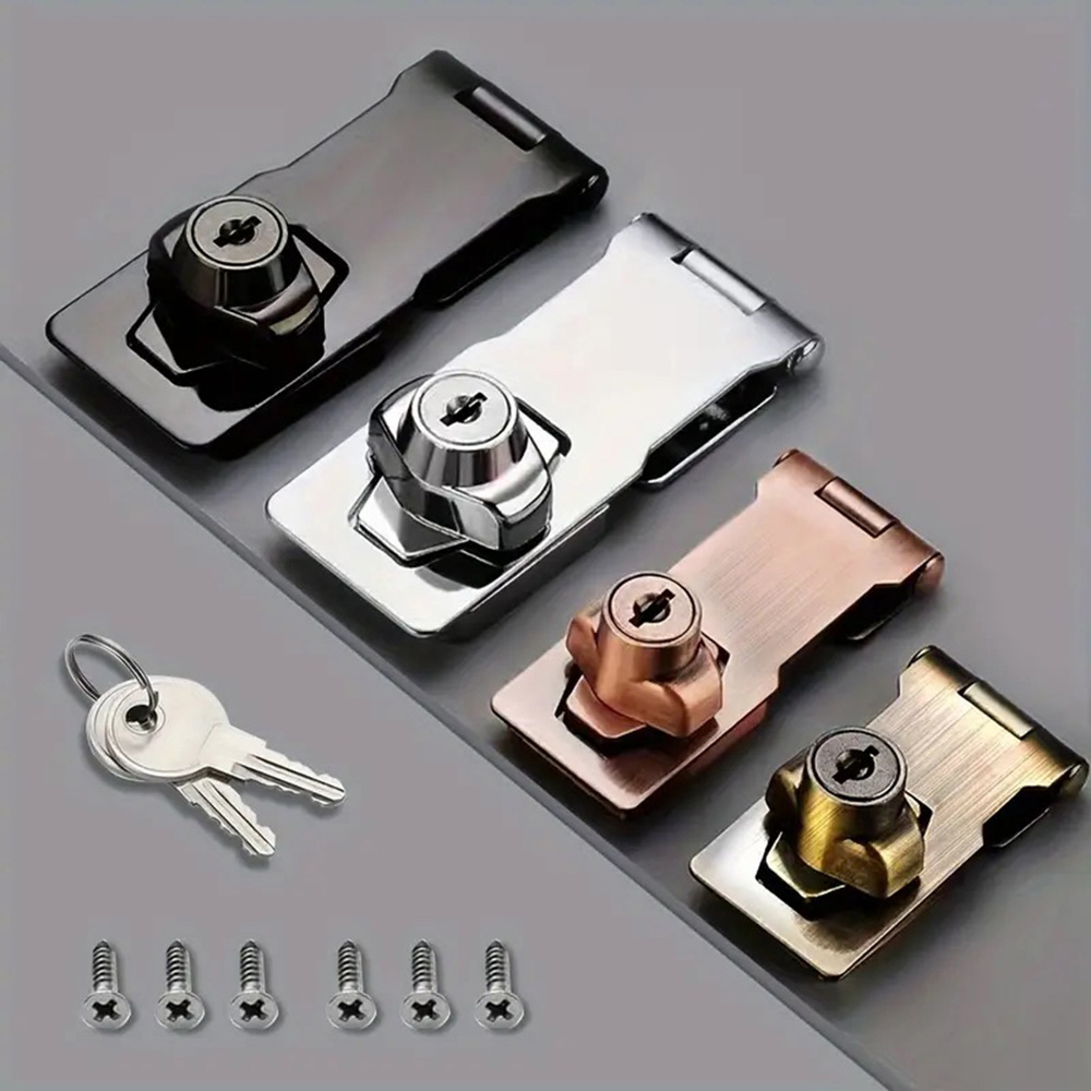 Locking Hasp Heavy Duty Lockin - Medicine Cabinet Lock avaliação e preço