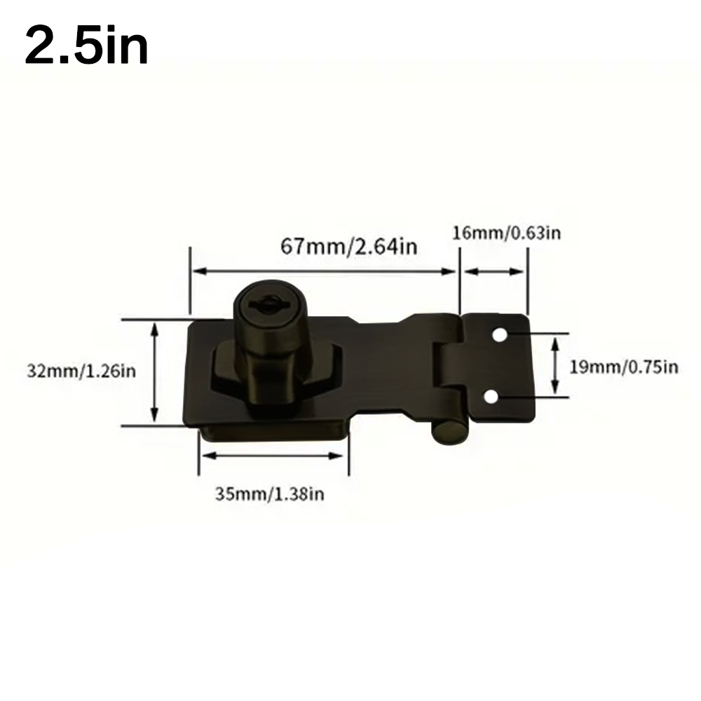 Locking Hasp Heavy Duty Lockin - Medicine Cabinet Lock avaliação e preço