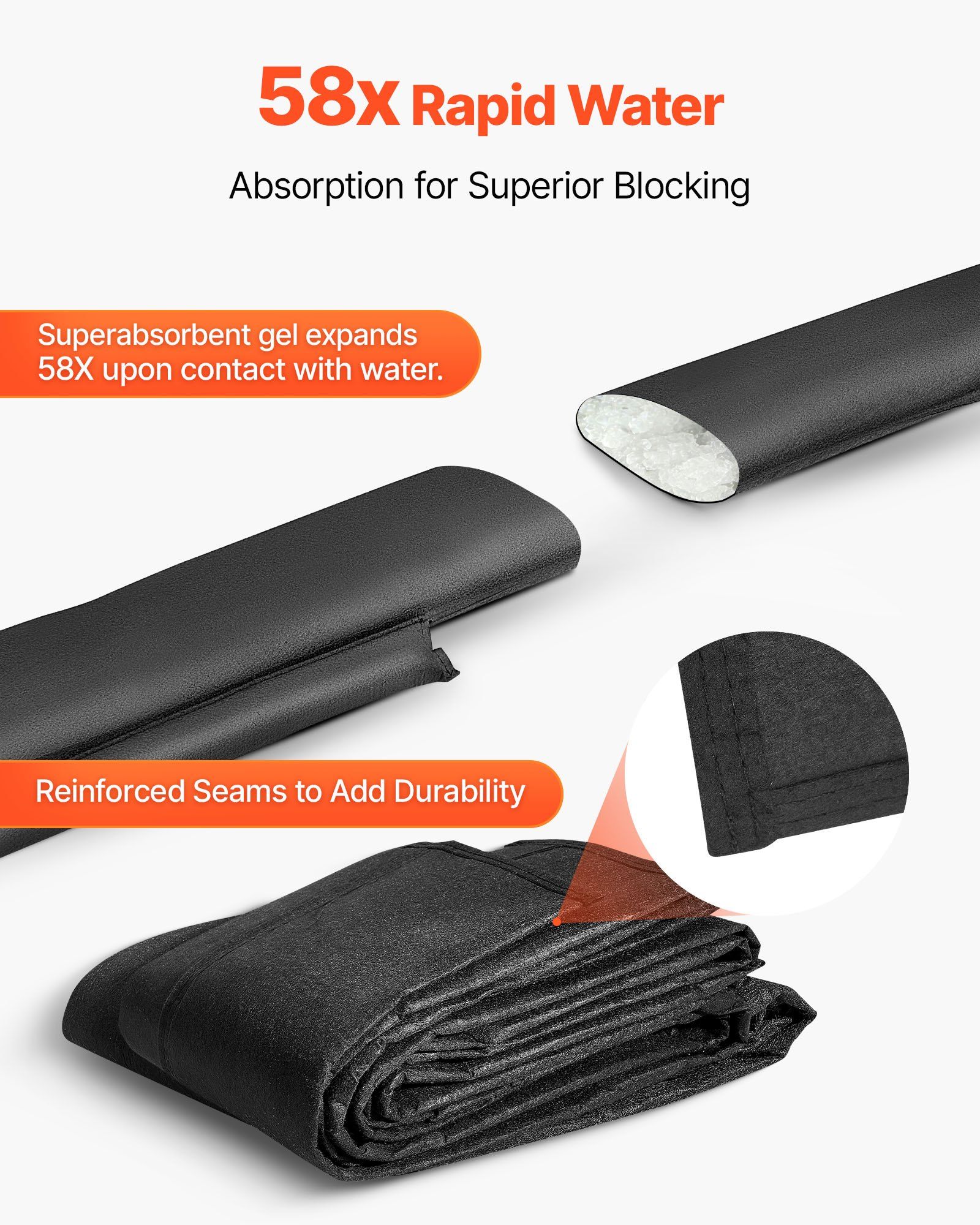 Flood Barrier, 8 Pack, 1.6 x 1 - Flood Barrier Bag avaliação e preço