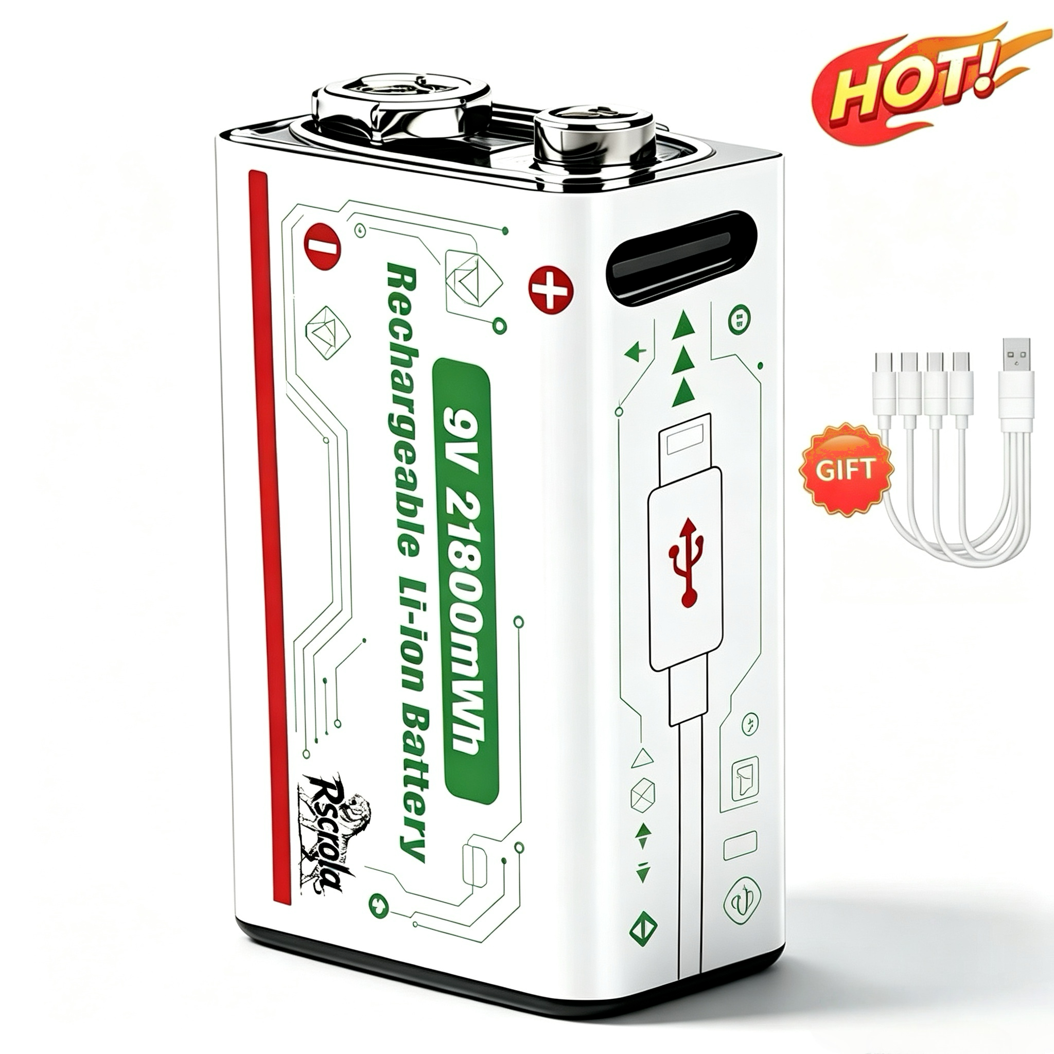 9V 21800mWh Rechargeable Lithi - Smoke Detector Interconnected avaliação e preço