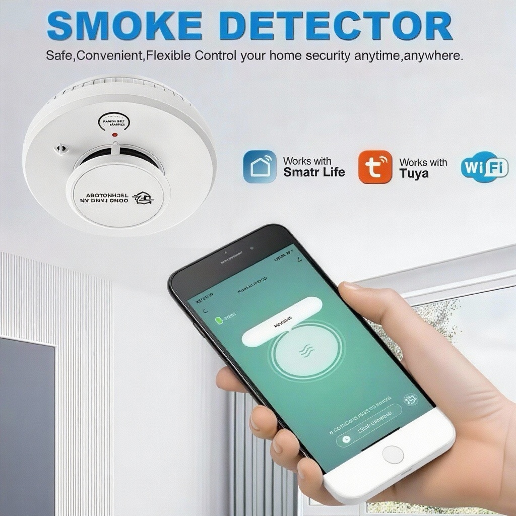 DFA Wifi Smoke Detector 2 in1  - Smoke Detector Interconnected avaliação e preço
