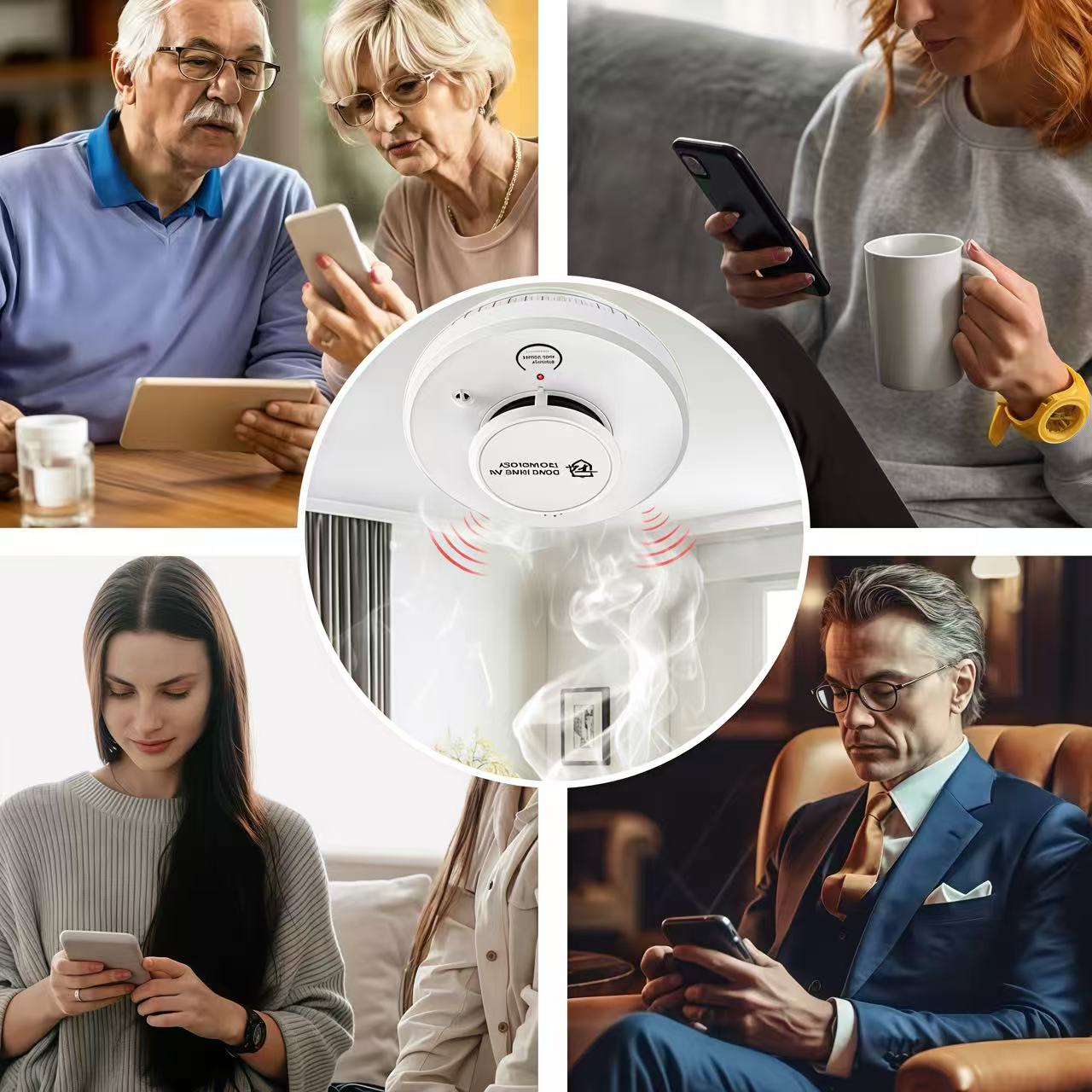 DFA Wifi Smoke Detector 2 in1  - Smoke Detector Interconnected avaliação e preço