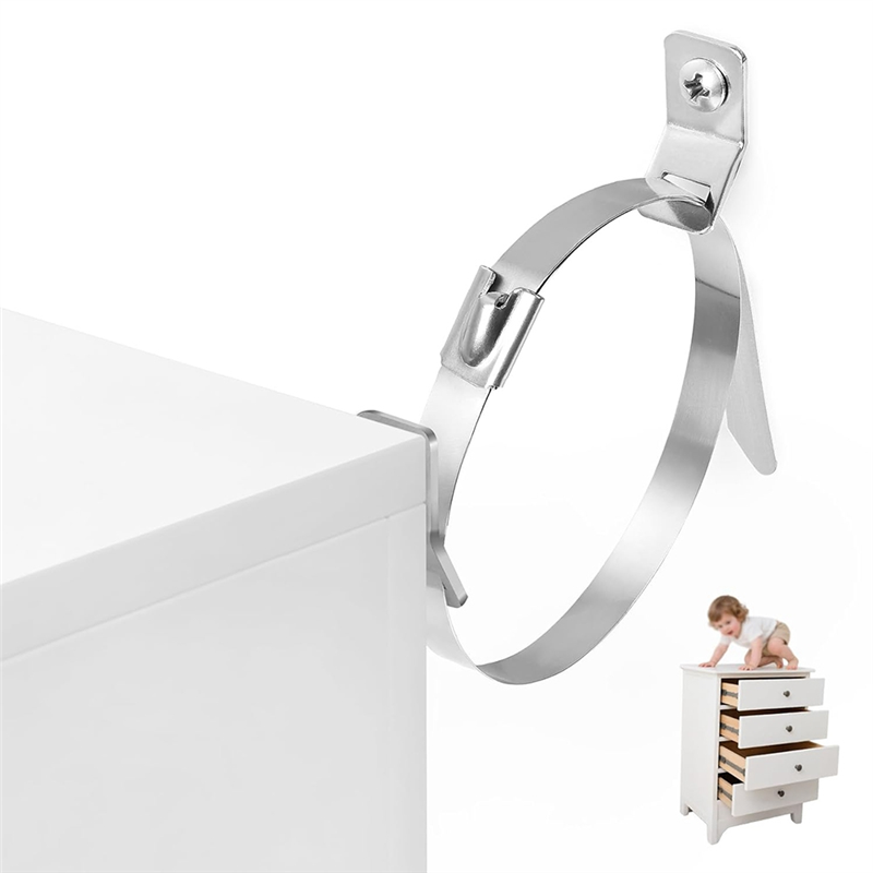 ABMS-For Baby-Proofing Furnitu - Earthquake Anchor Strap avaliação e preço