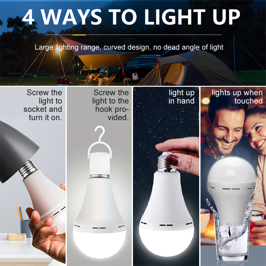 LED Rechargeable Light Bulb Hi - Power Outage Light avaliação e preço