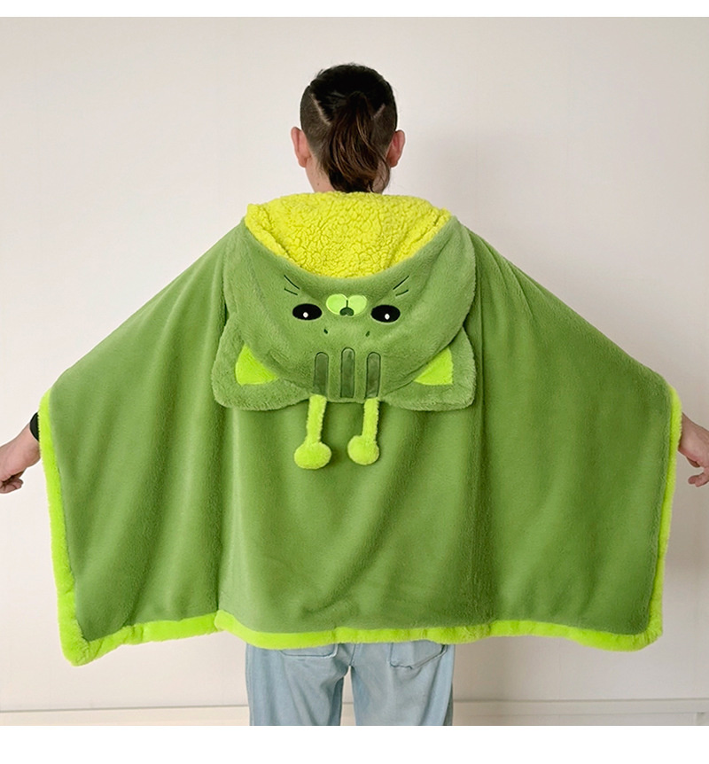 Cartoon Cute Alien Cat Hooded  - Fire Blanket Kitchen avaliação e preço