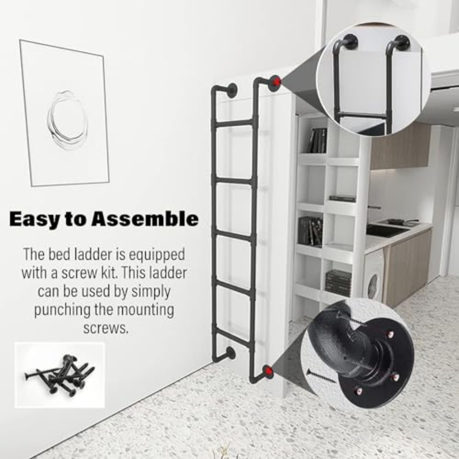Wall Mounted Metal Step Ladder - Fire Escape Ladder avaliação e preço