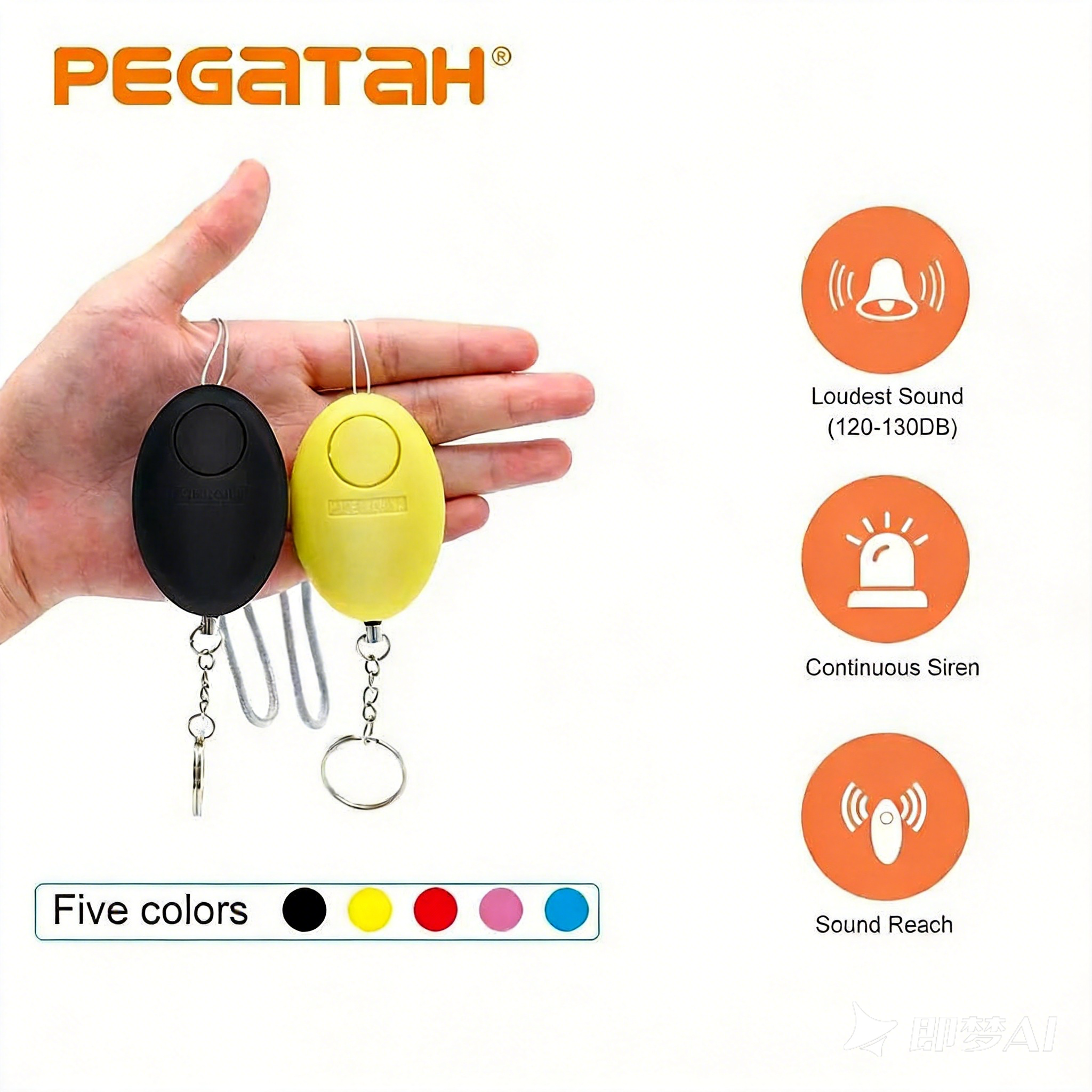 120dB Personal Safety Alarm Ke - Personal Alarm Keychain avaliação e preço