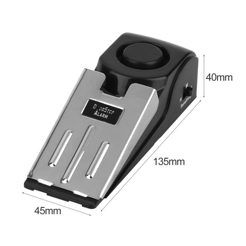 125 DB Anti-theft Burglar Stop - Door Stop Alarm avaliação e preço