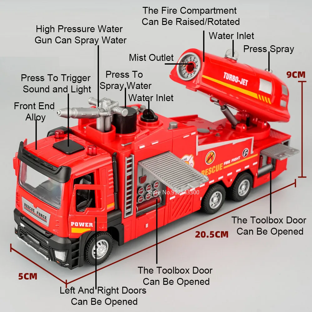 1:32 Scale Water Spray Fire Tr - Fire Escape Ladder avaliação e preço