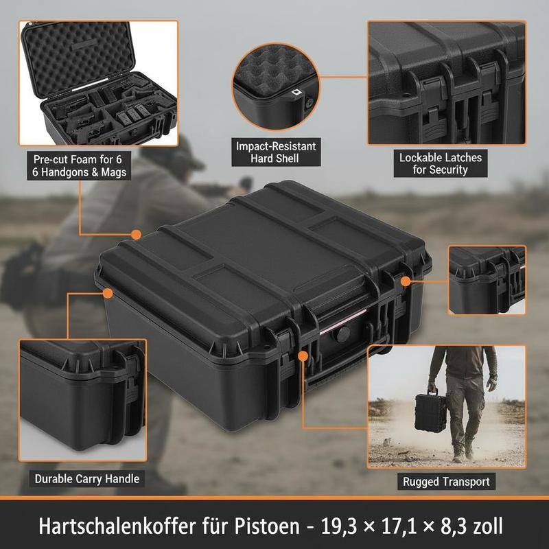 Gun Storage Box 15 x 12 x 10 I - Lockbox Key Secure avaliação e preço