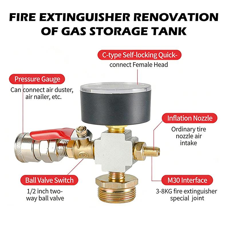 Small Air Tank Pressure Adapte - Fire Extinguisher Small avaliação e preço